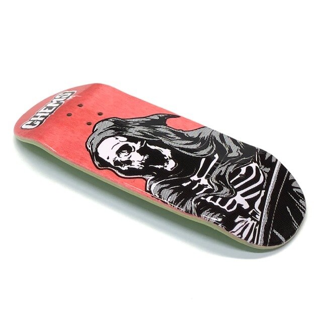 Chems x DK Black/Pink Reaper Fingerboard Deck - O-Shape