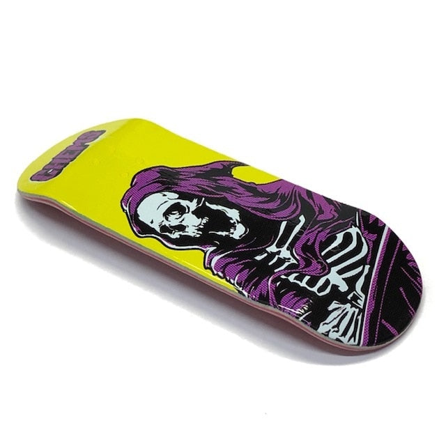Chems x DK Purple/Yellow Reaper Fingerboard Deck - Street