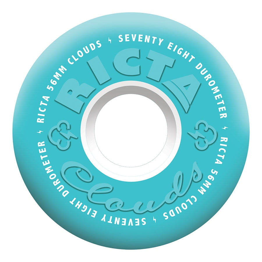 Ricta Clouds 78A Teal Skateboard Wheels