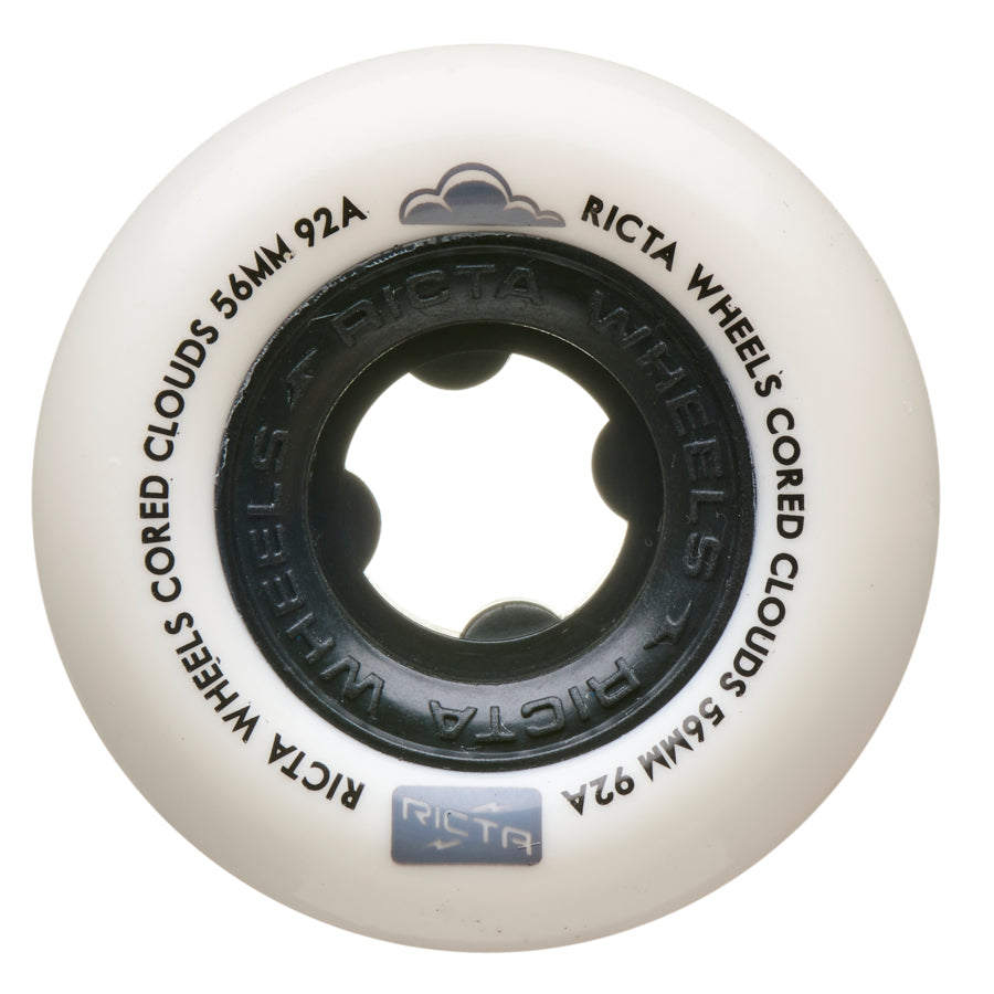 white 92a cored clouds Ricta Skateboard Wheels