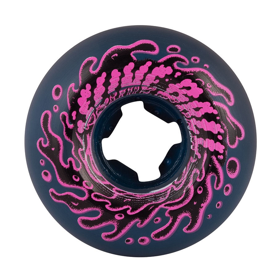 Santa Cruz Slime Balls Double Take Blue/Black 97A Skateboard Wheels