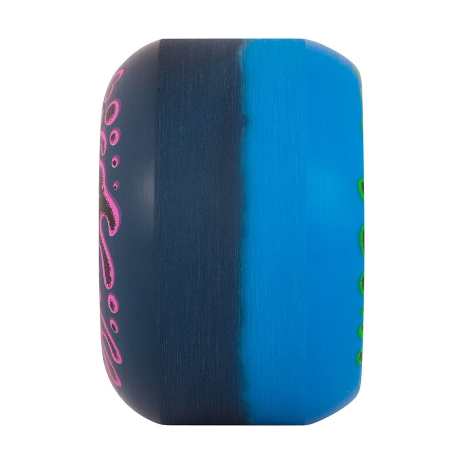Santa Cruz Slime Balls Double Take Blue/Black 97A Skateboard Wheels