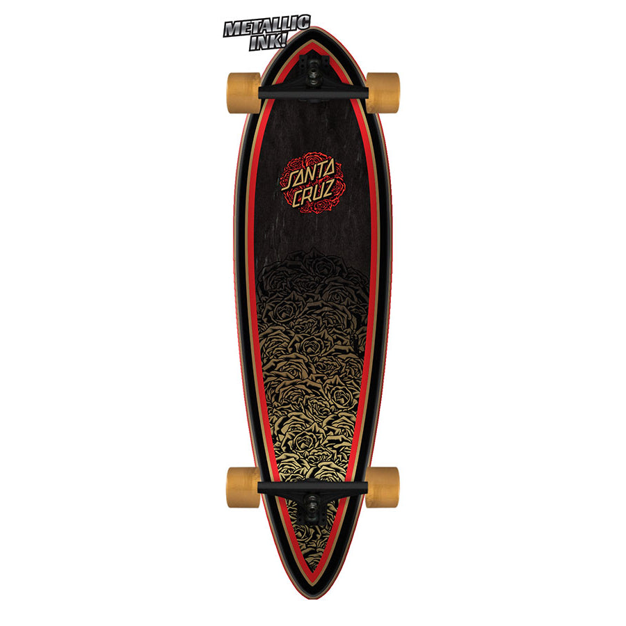 33" Black Bouquet Dot Santa Cruz Pintail Logboard