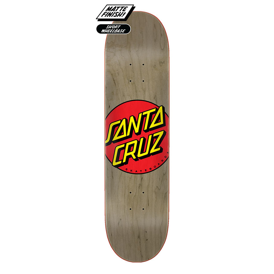 8.38 Brown Classic Dot Santa Cruz Skateboard Deck