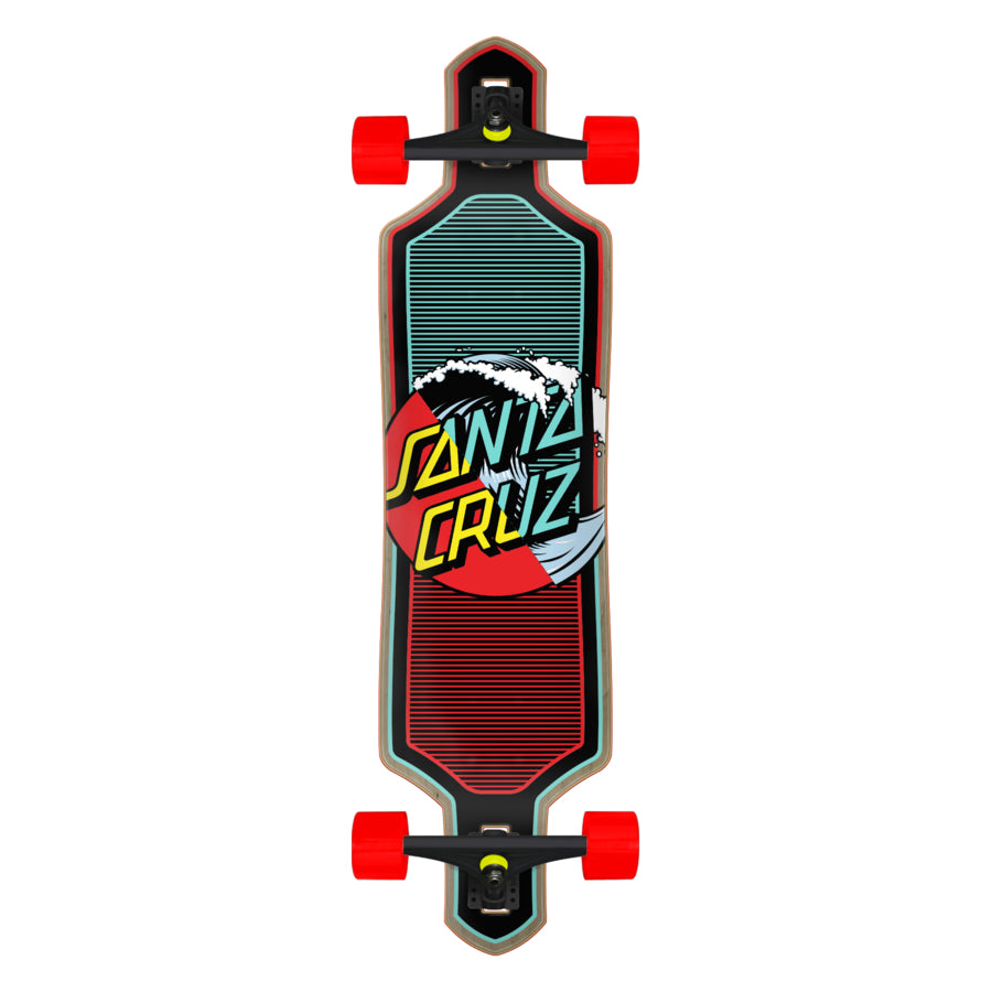 Wave Dot Splice Santa Cruz Drop Thru Longboard