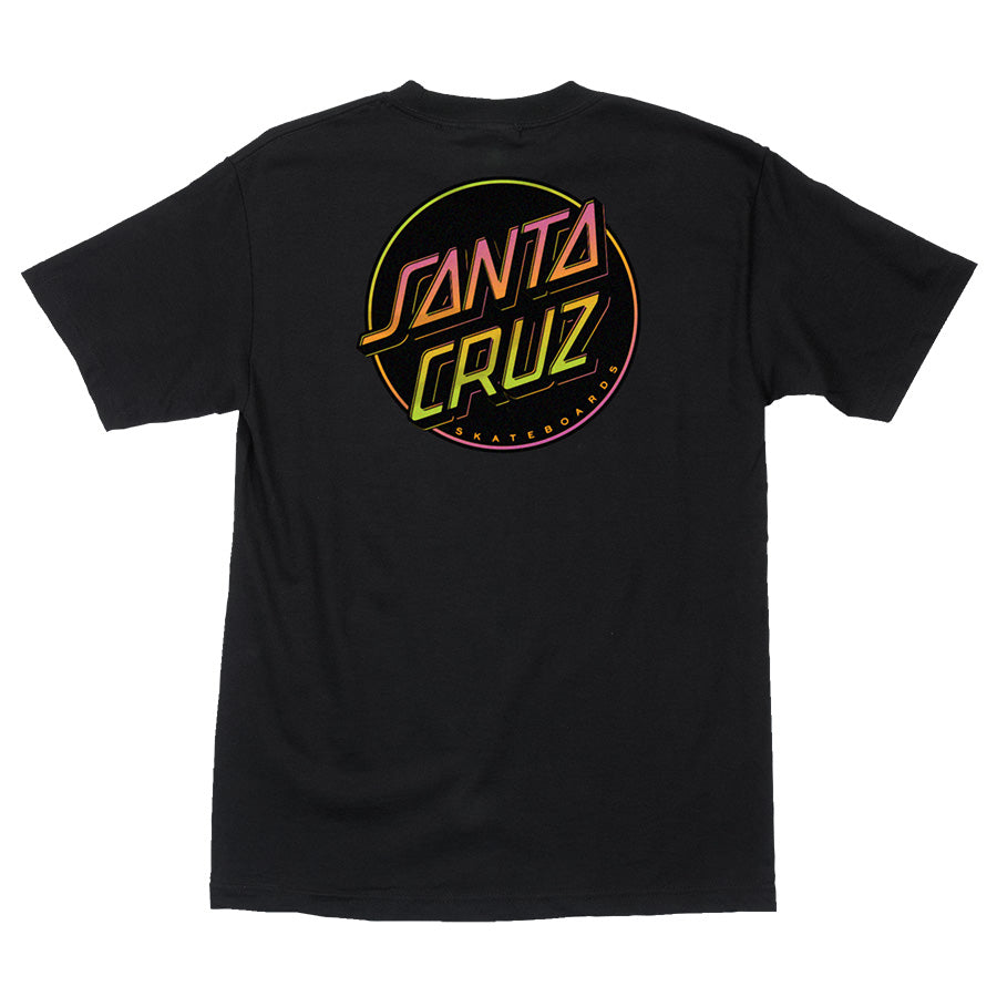 Black Contra Dot Santa Cruz T-Shirt Back
