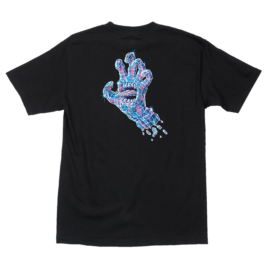 Black Crystal Hand Santa Cruz T-Shirt Back