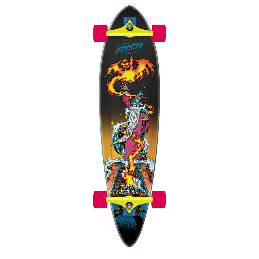 39" Fire Wizard Santa Cruz Pintail Longboard