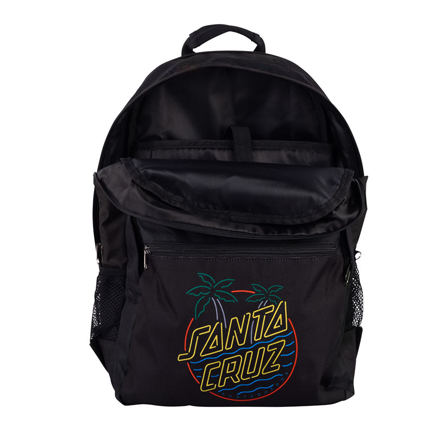 Glow Dot Santa Cruz Skateboards Backpack Inside