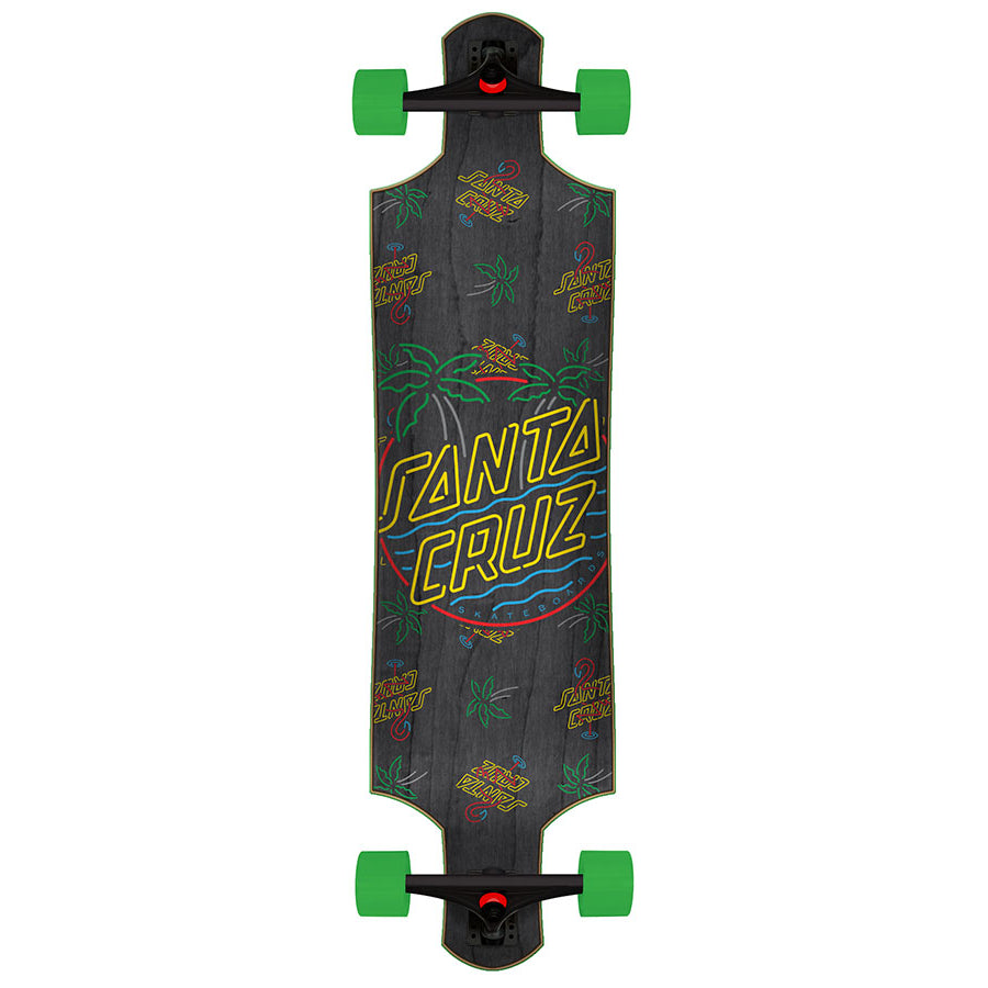 40" Glow Dot Santa Cruz Drop Thru Longboard