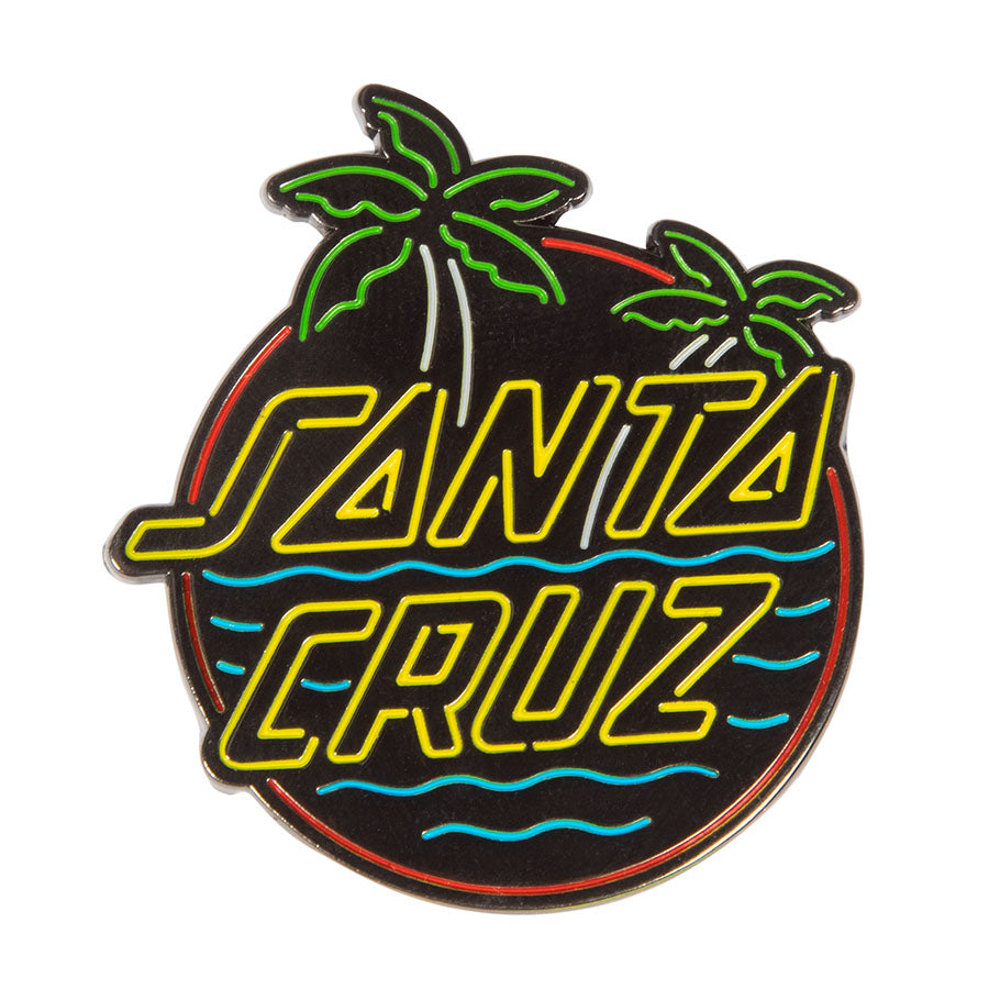 Glow Dot Santa Cruz Skateboards Lapel Pin