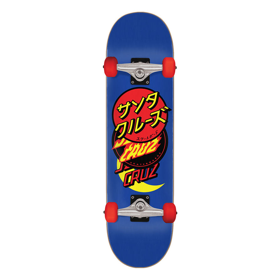 8.25 Large Blue Group Dot Santa Cruz Complete Skateboard