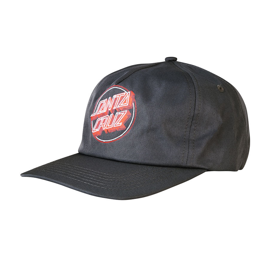 Grey Linear Dot Santa Cruz Strapback Hat