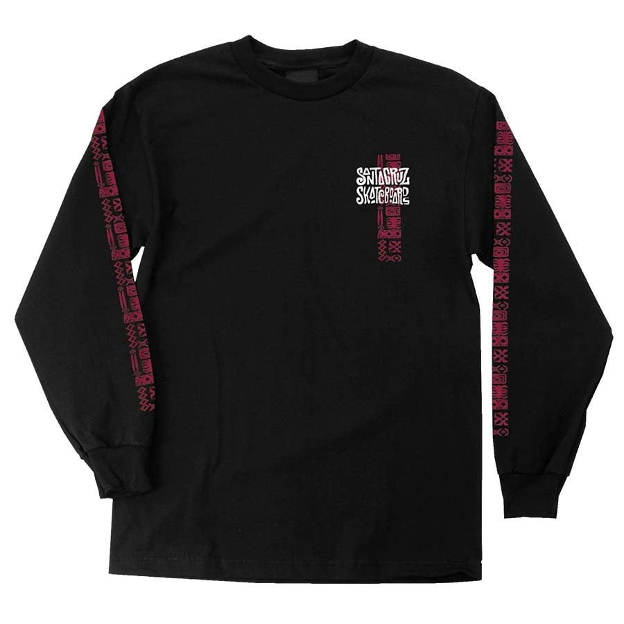 Santa Cruz x SpongeBob Lounge Long Sleeve Tee - Black