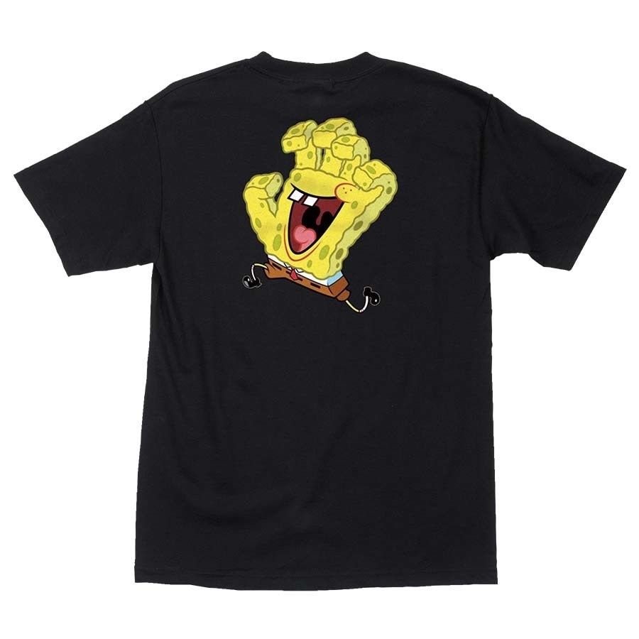 Santa Cruz x SpongeBob Hand Tee - Black