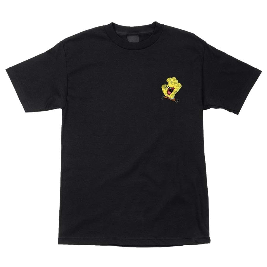 Santa Cruz x SpongeBob Hand Tee - Black