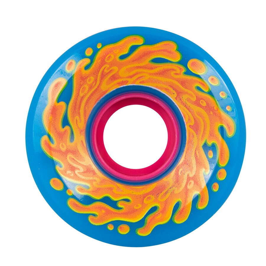 Santa Cruz Slime Balls Slime Neon Blue/Neon Pink 78A Skateboard Wheels
