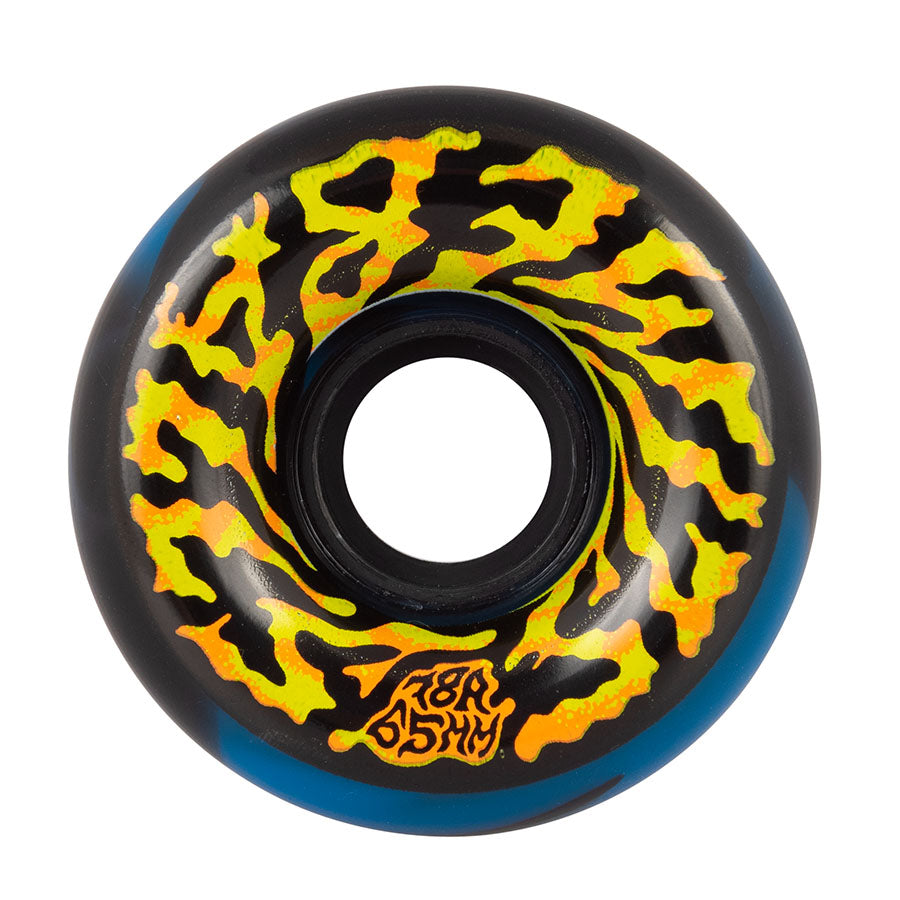 Black Blue Slime Ball Swirly Cruiser Wheels