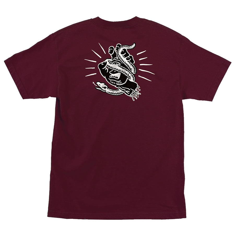 Santa Cruz Snake Bite Tee - Burgundy