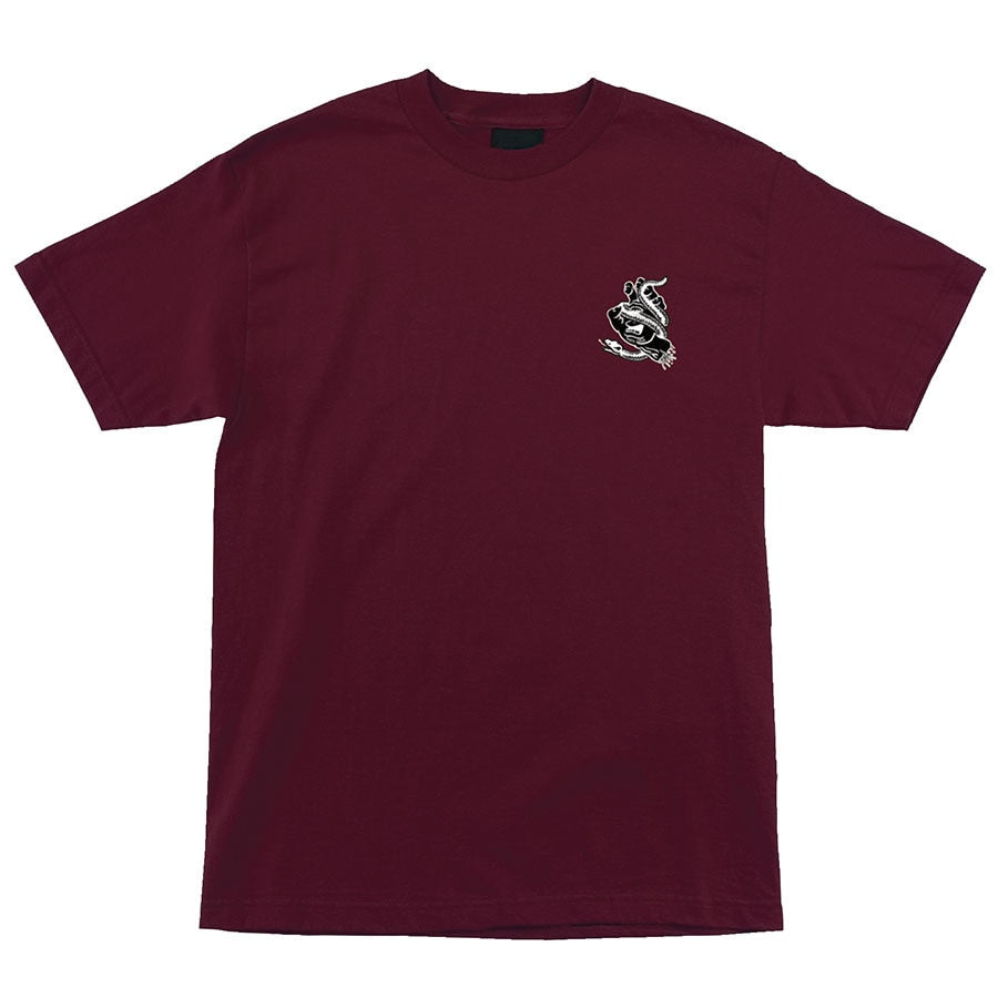 Santa Cruz Snake Bite Tee - Burgundy