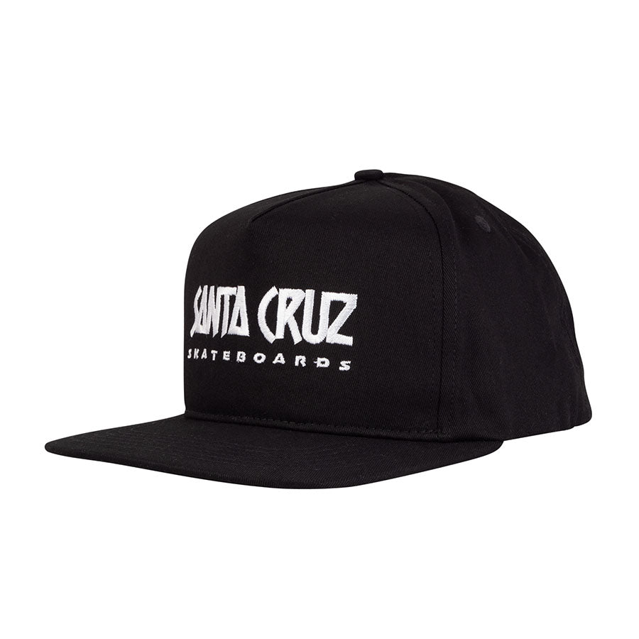 Black Valiant Santa Cruz Skateboards Snapback Hat