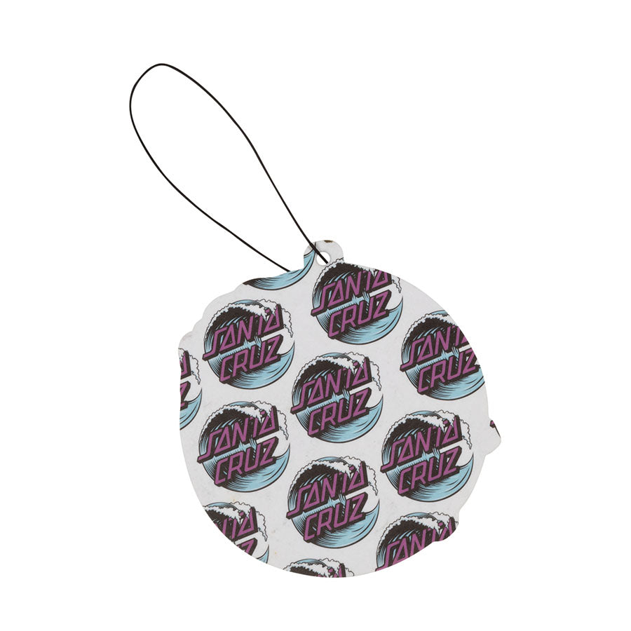 Magenta Wave Dot Santa Cruz Air Freshener