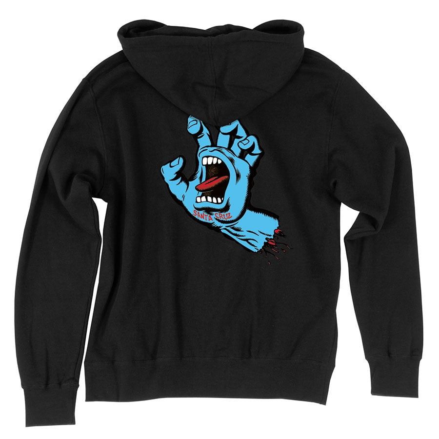 Santa Cruz Youth Screaming Hand P/O Hoodie - Black