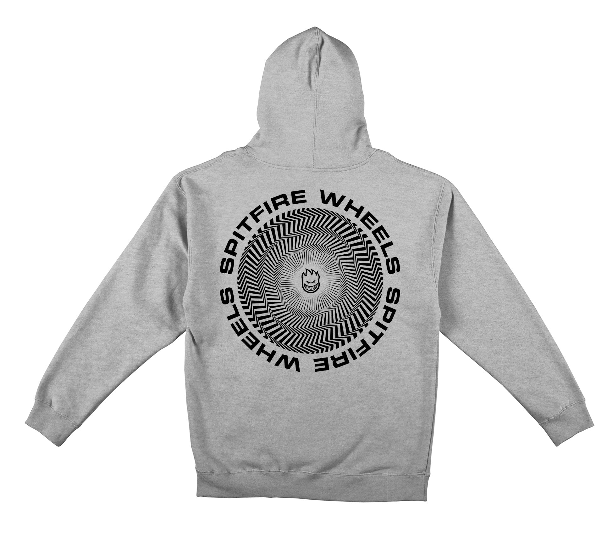Grey Heather Classic Vortex Spitfire Hoodie Back