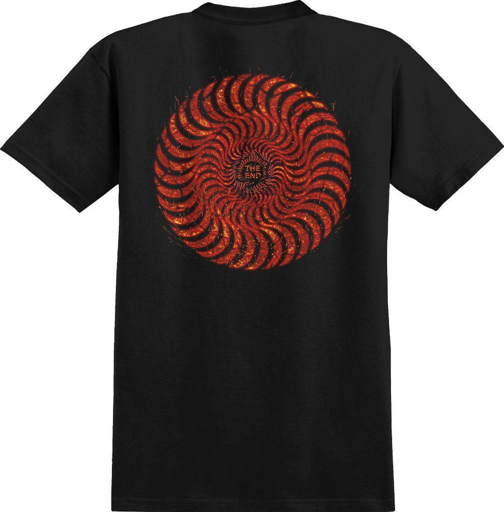 Spitfire Classic Swirl Embers Tee - Black