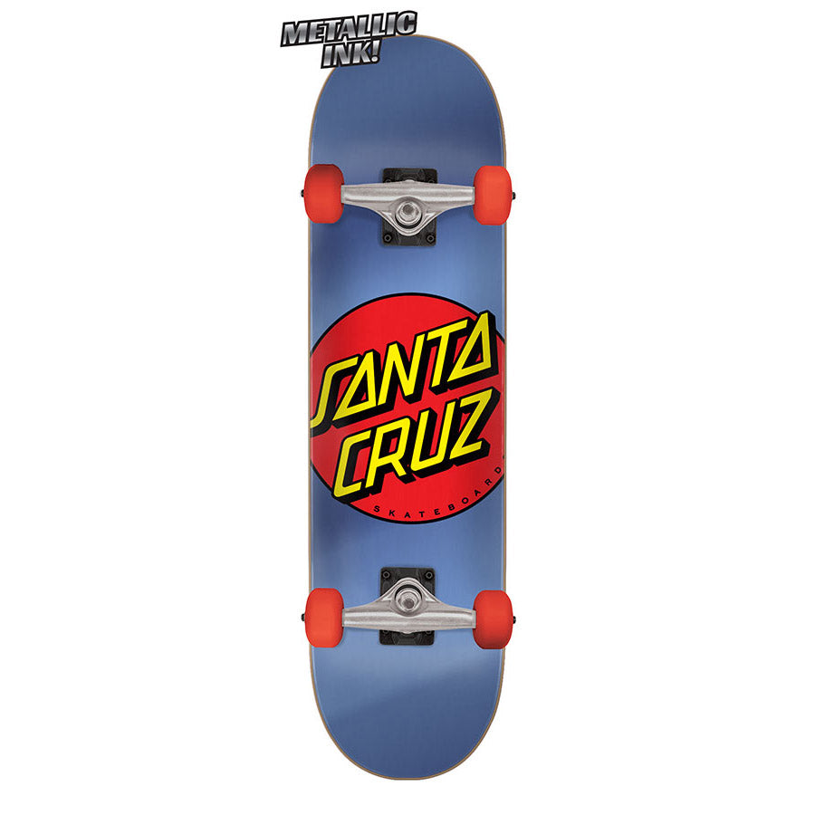 Santa Cruz Metallic Classic Dot Complete Skateboard