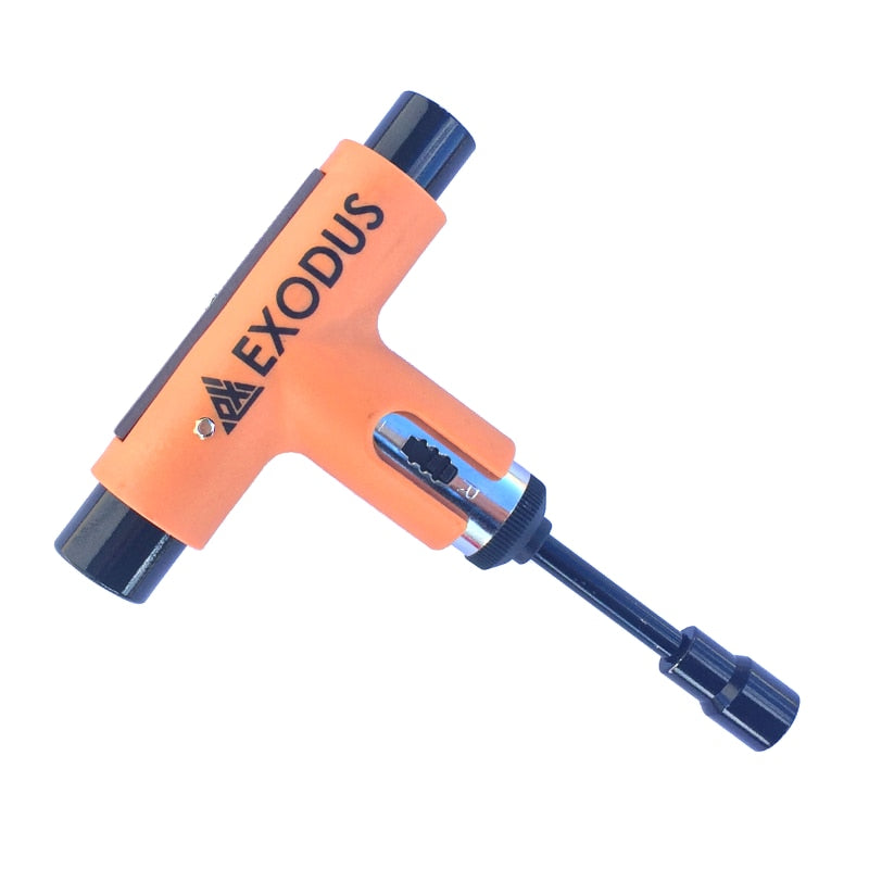 Silver X Exodus Ratchet Skateboard Tool - Orange/Black