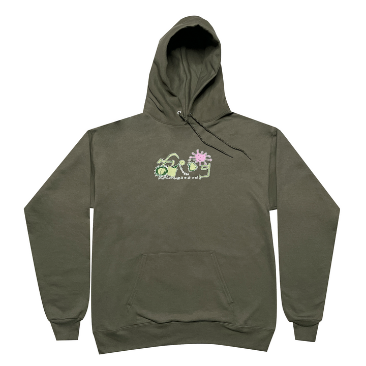 Olive Splat Logo Frog Skateboards Hoodie