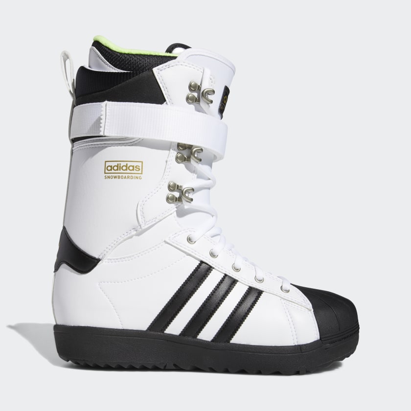 Adidas Superstar ADV 2021 Snowboard Boots - Cloud White/Core Black/Gold  Metallic