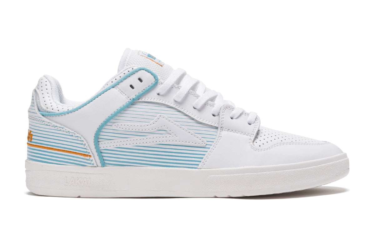 White Leather Rob Welsh Lakai Telford Low Skate Shoe