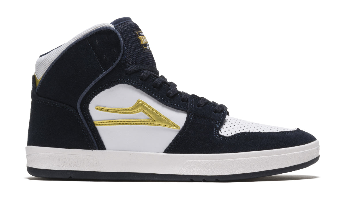 Lakai Telford Skateboard Shoe - Navy/White