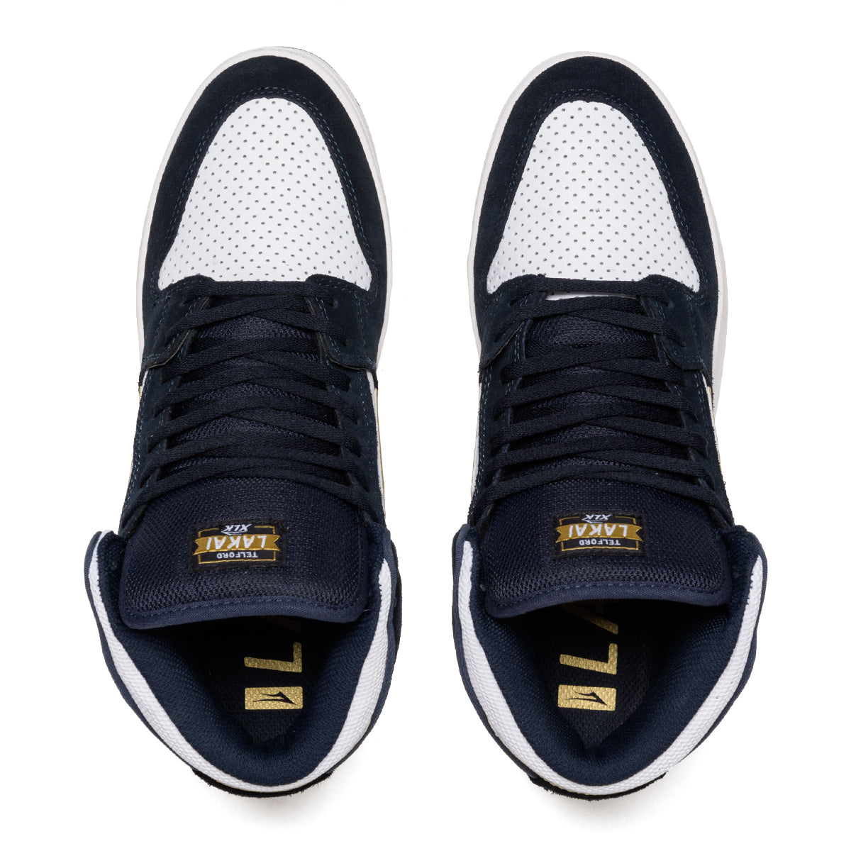 Lakai Telford Skateboard Shoe - Navy/White