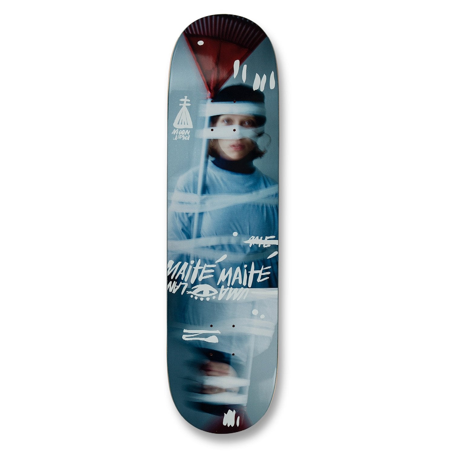 Maité Steenhoudt Taped Up Pro Uma Land Sleds Skateboard Deck