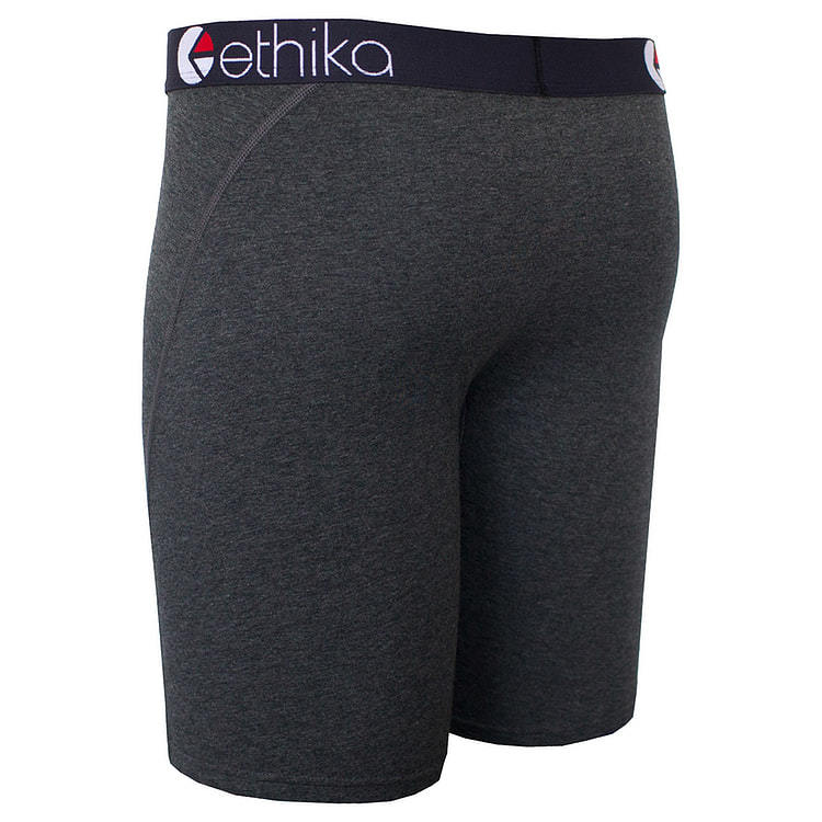 Ethika Black Heather Staple Boxers