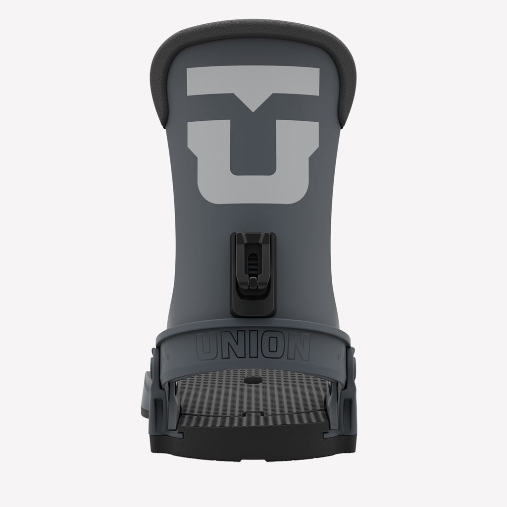 Charcoal Grey Force 2023 Union Snowboard Bindings Back