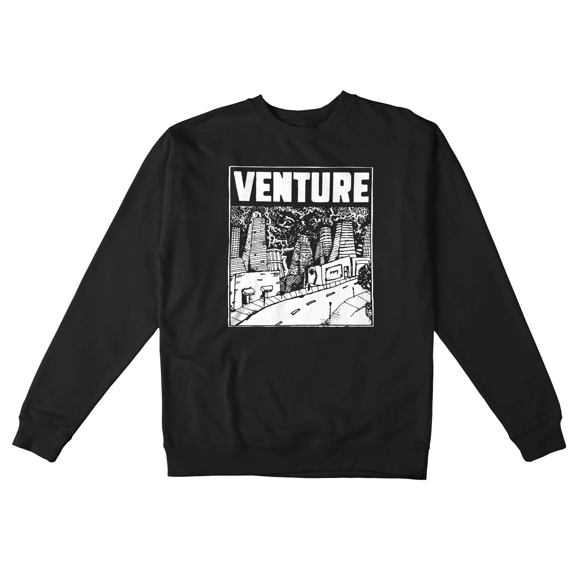 Black/White Surveil Venture Trucks Crew neck