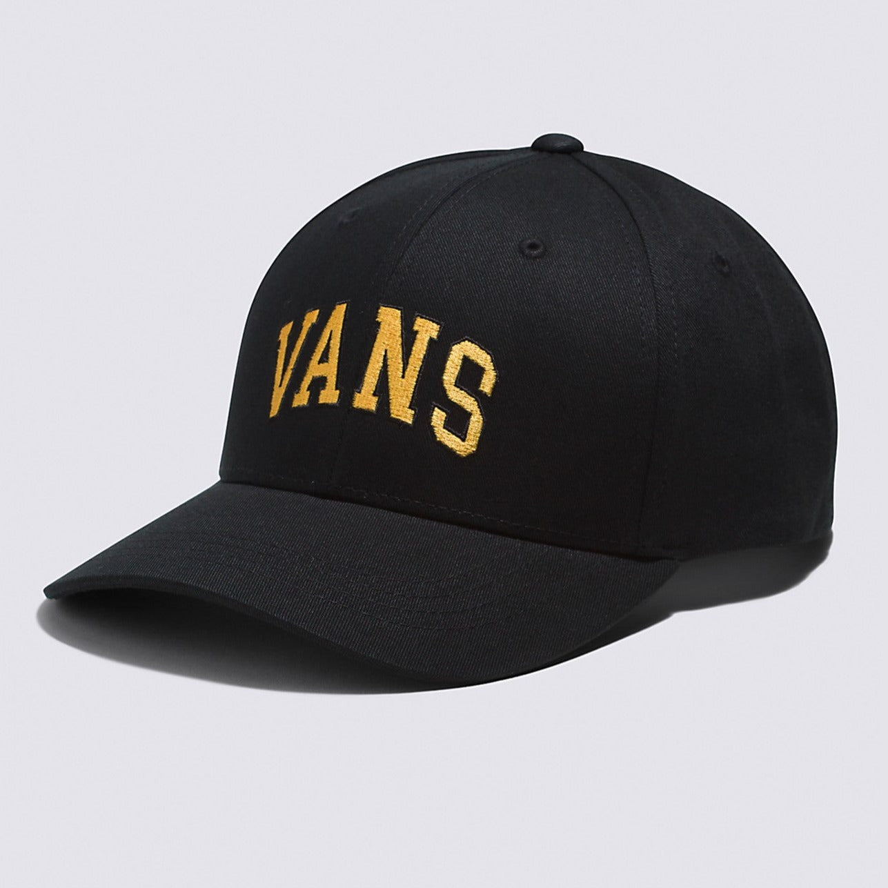 Black Structured Vans Jockey Logo Hat