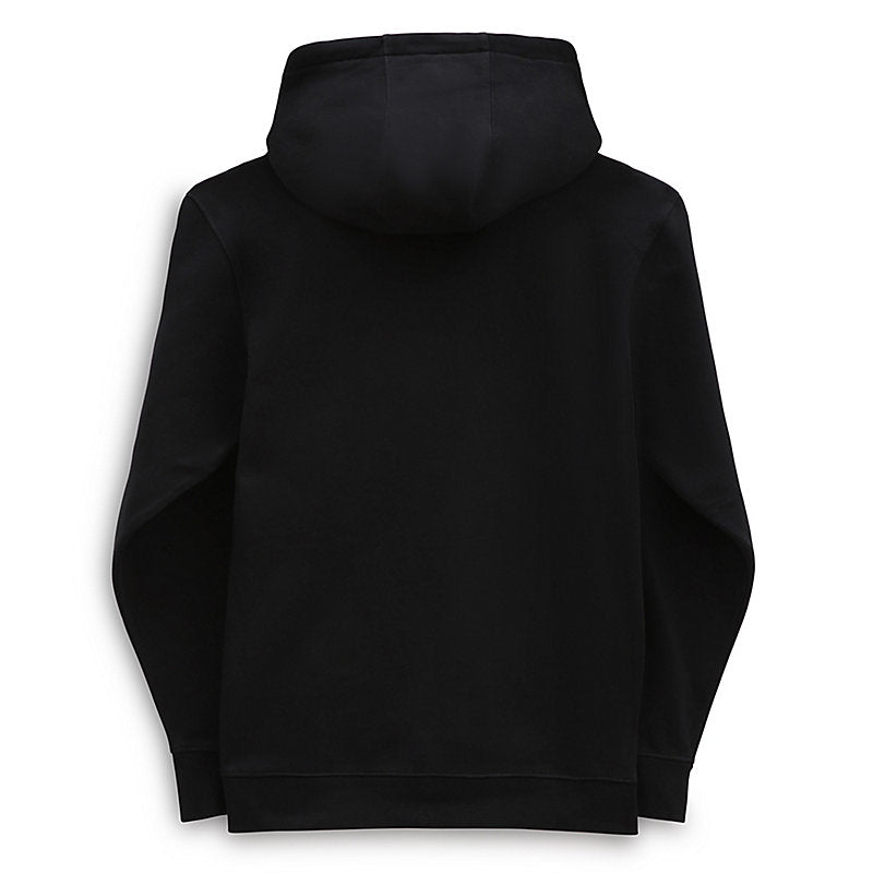 Black Full Zip Basic Fleece Vans Hoodie Back