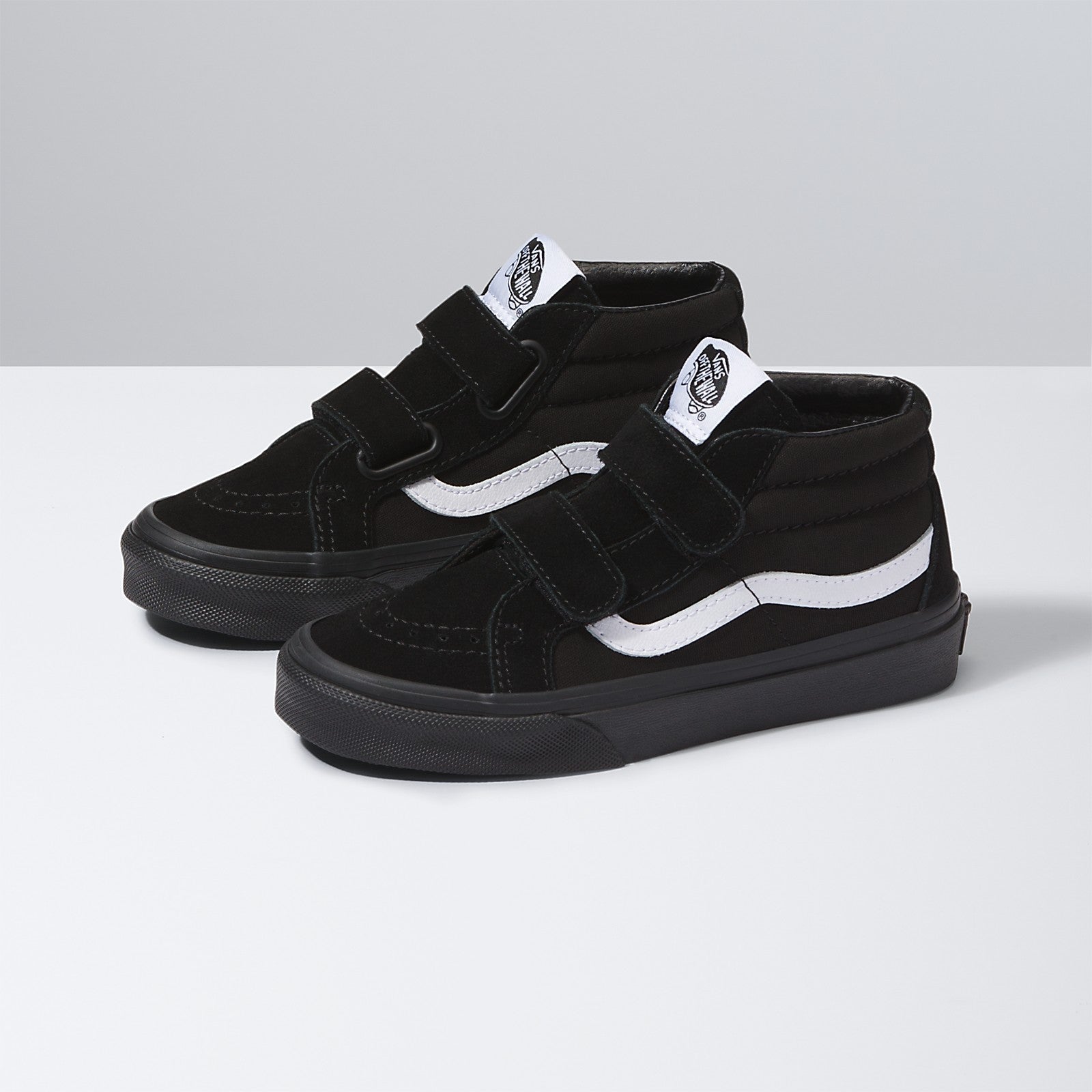 Black/Black Kids Sk8-Reissue V Vans Skate Shoes