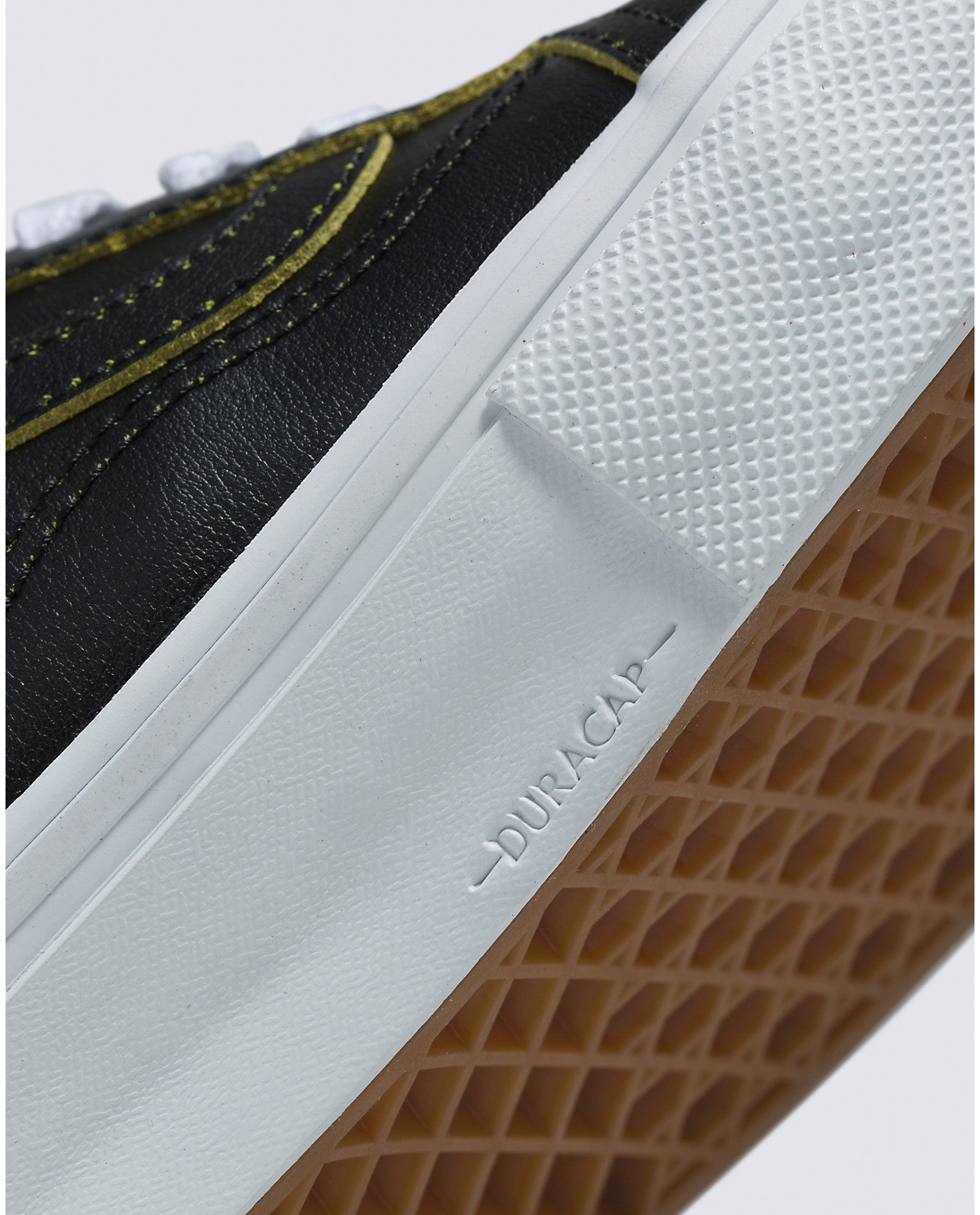 Black/Lime Wear-Away Vans Skate Old Skool Shoe Detail