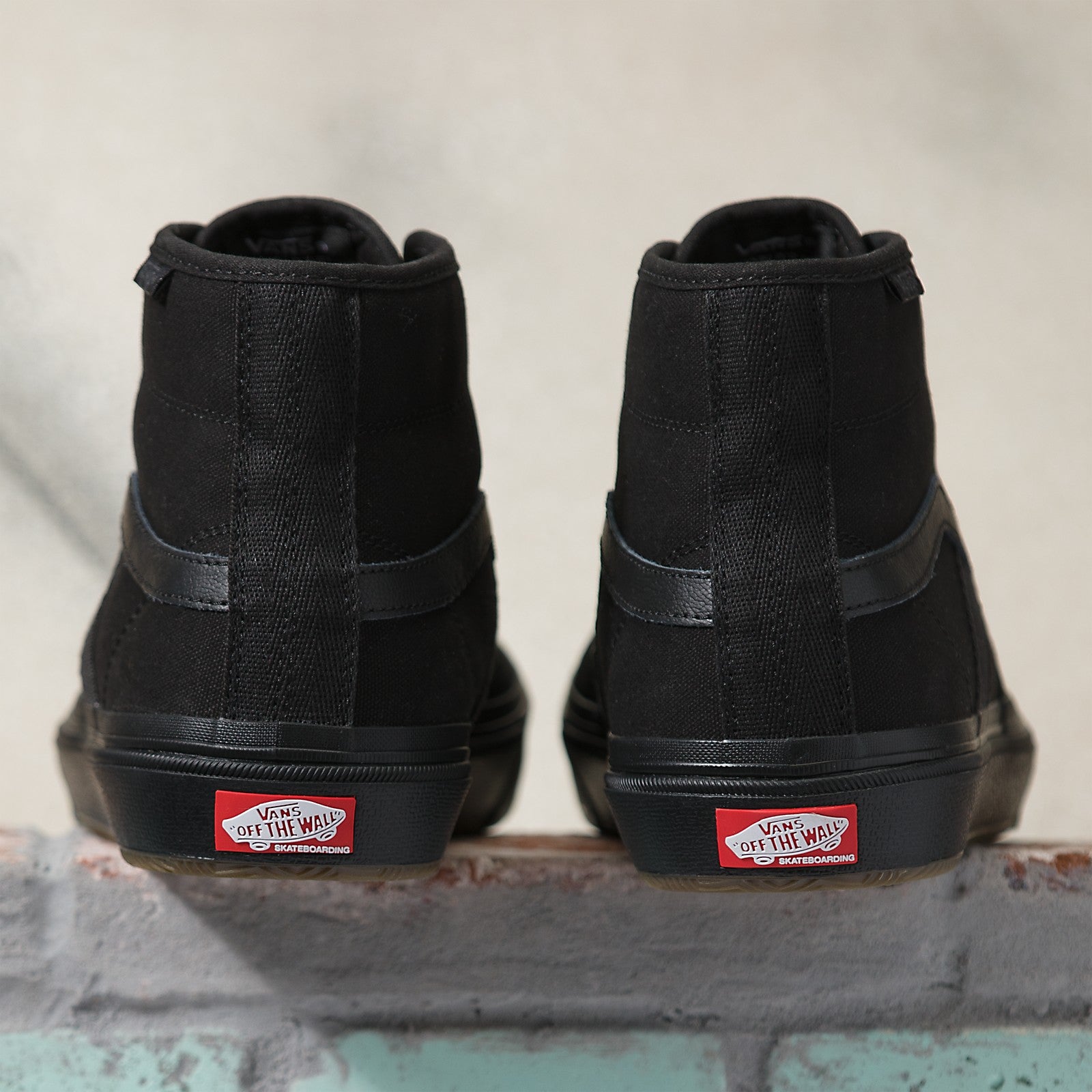 Black Crockett High Vans Skateboard Shoe Back