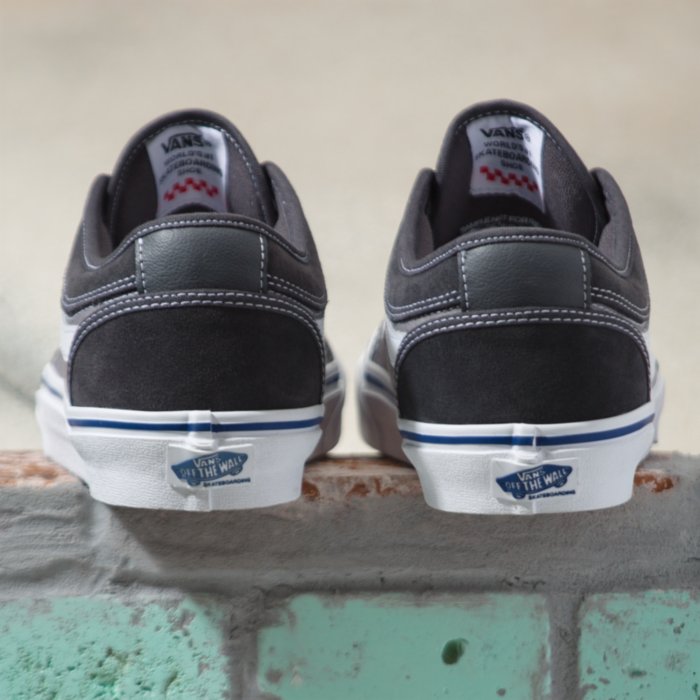 Asphalt Chukka Low Sidestripe Vans Skateboarding Shoe Back