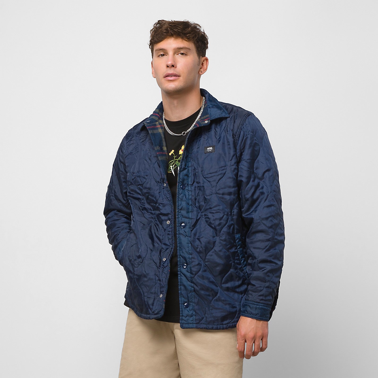 Vans Brickell Reversible Shirt Jacket - Dress Blues