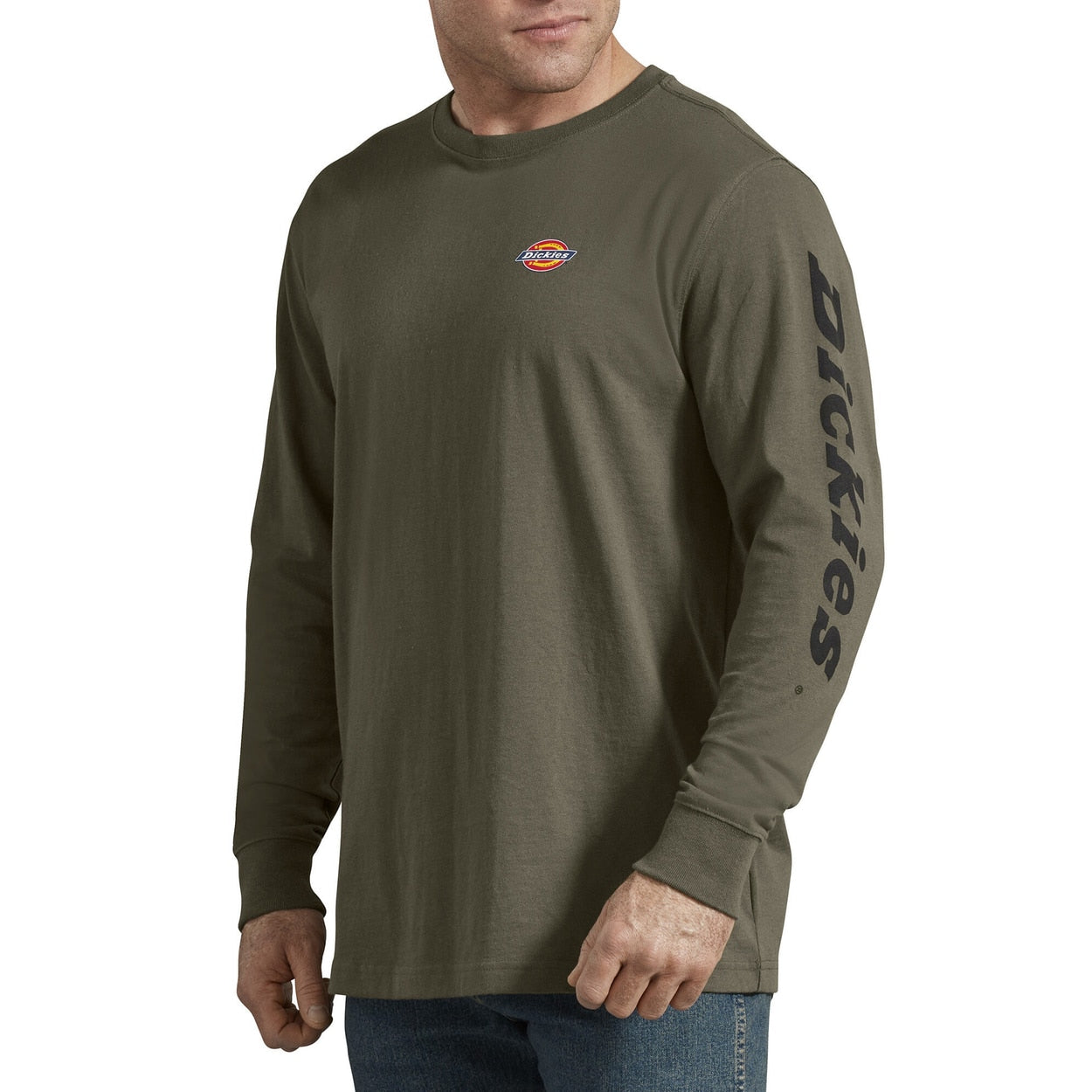Dickies Long Sleeve Graphic Tee - Military Green