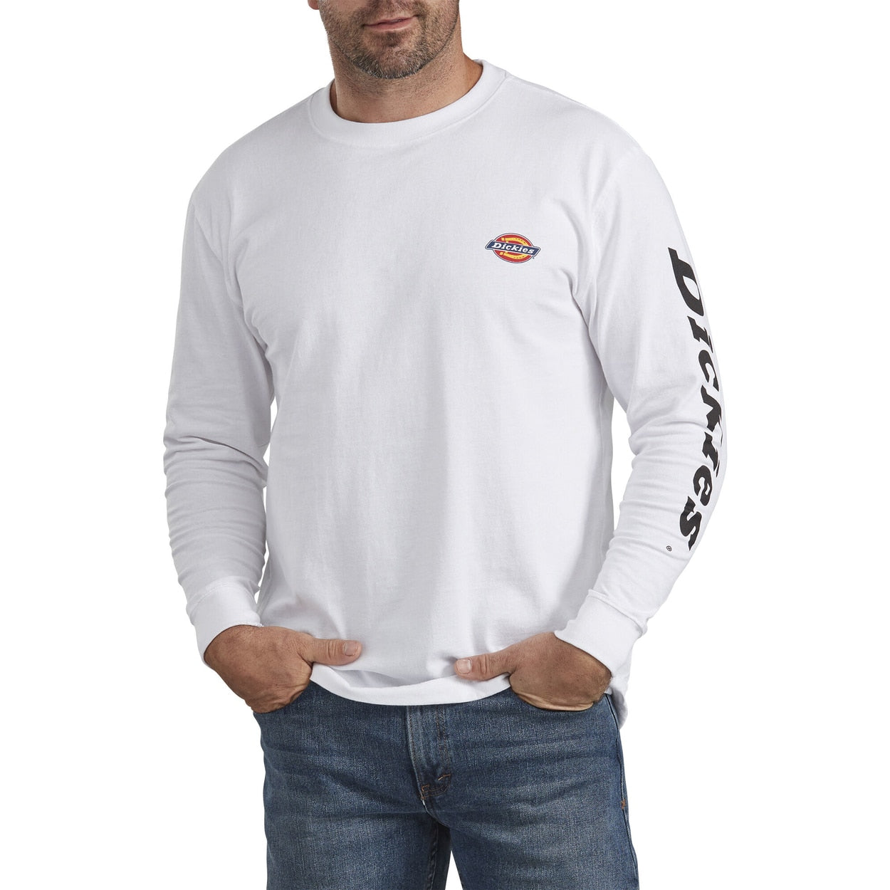 Dickies Long Sleeve Graphic Tee - White