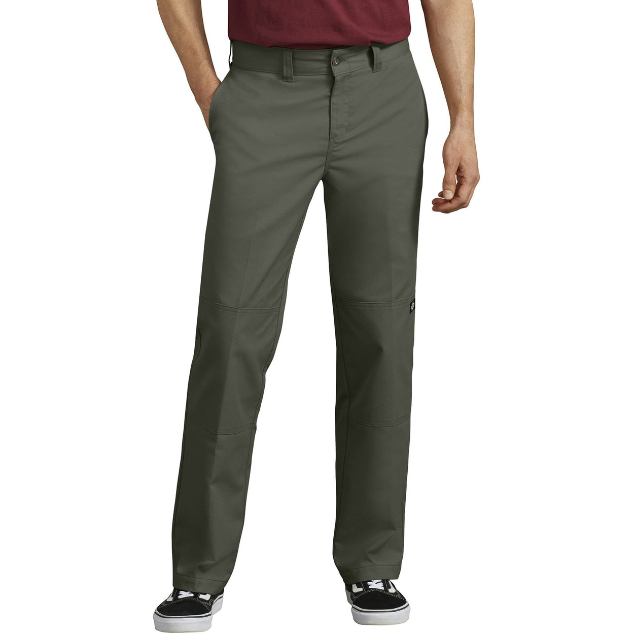 Dickies '67 WP896 Regular Fit Double Knee Work Pant - Olive Green